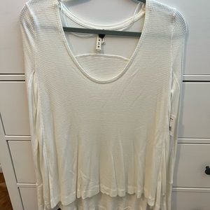 Free people lightweight long sleeve shirt. Ivory size small